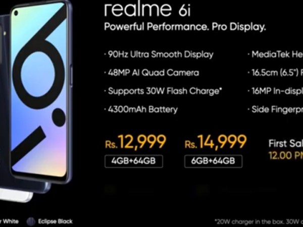 Realme 6i launched in India with Helio G90T starting ₹12,999